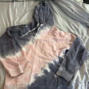 pink and grey ivory ella hoodie - medium